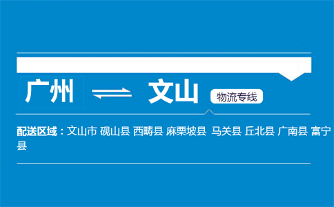 廣州到文山物流專線